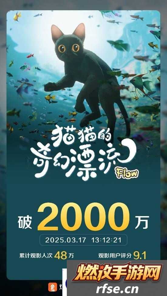 2025奥斯卡最佳动画长片|《猫猫的奇幻漂流》票房超2000万!